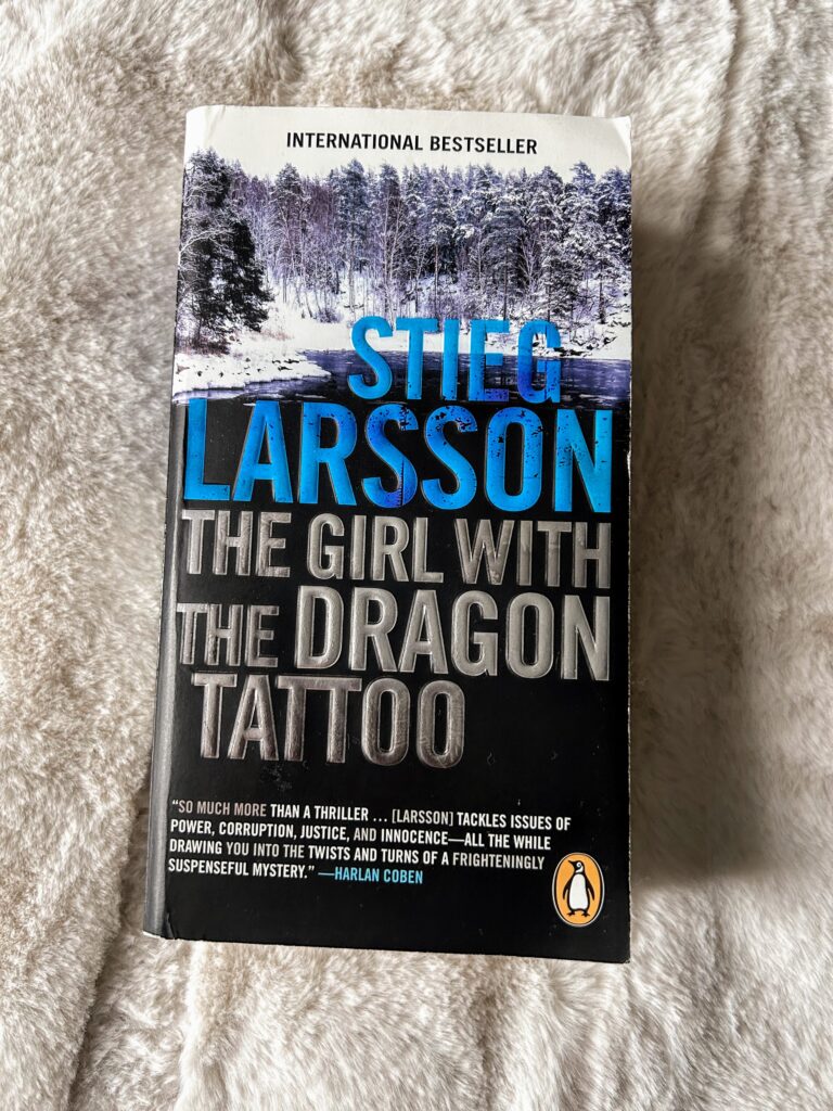 the girl with the dragon tattoo blue cover